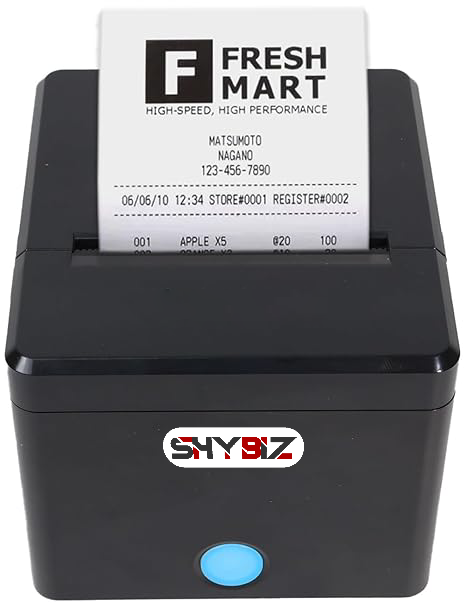 ShyBiz 3" (80mm) Auto-Cut WiFi, Bluetooth, USB Printer